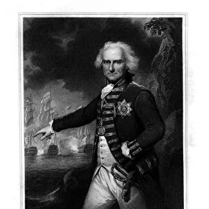 Admiral Alexander Hood, 1st Viscount Bridport, officer of the Royal Navy, (1832). Artist: J Robinson