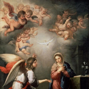 The Annunciation, 1660s. Artist: Bartolome Esteban Murillo