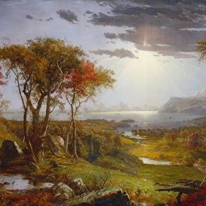 Autumn - On the Hudson River, 1860. Creator: Jasper Francis Cropsey