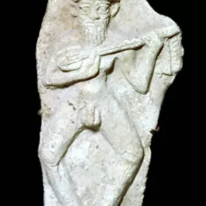 Babylonian terracotta figure of a male musician
