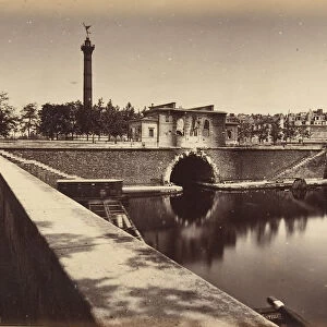 Barracks Post, Place de la Bastille; Canal Tunnel and July Column, 1871