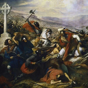 Battle of Poitiers, France, 732 (1837). Artist: Charles Auguste Guillaume Steuben