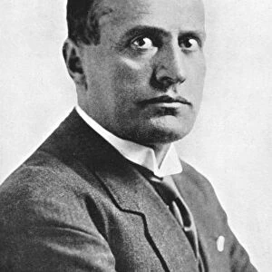 Benito Mussolini, Italian fascist dictator, c1930s