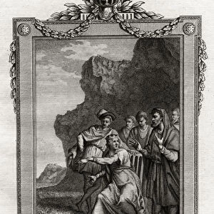 Canute, Commanding the Sea to Retire, 11th century, (1777). Artist: L Hall
