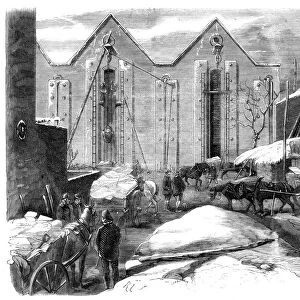 Carting the Ice, 1861