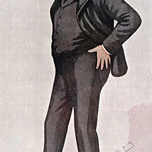 Cecil Rhodes, British-born South African, financier, statesman and empire builder, 1891. Artist: Spy