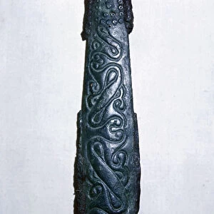Celtic bronze & iron sword scabbard, North Italy, late 4th century BC