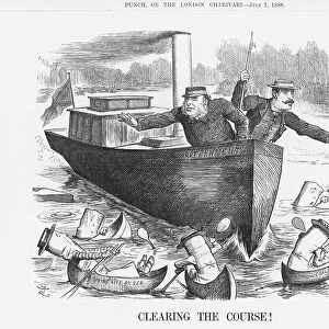 Clearing the Course!, July 7, 1888. Artist: Joseph Swain