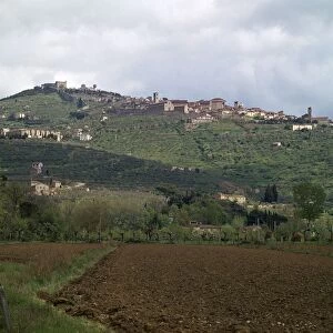 Cortona, a hill town in central Italy