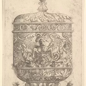 Covered Goblet with Grotesques on a White Background. n. d. Creator: Albrecht Altdorfer