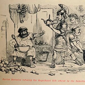 Curius Dentatus refusing the Magnificent Gift offered by the Samnites, 1852. Artist: John Leech