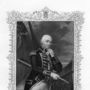 Cuthbert Collingwood, 1st Baron Collingwood, British admiral of the Royal Navy, 19th century. Artist: William Finden