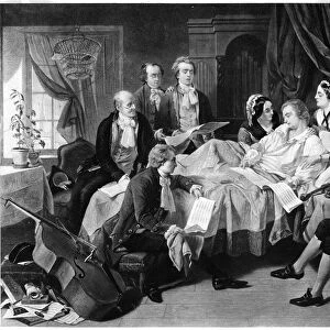 The Deathbed of Mozart, 1791 (late 19th century)
