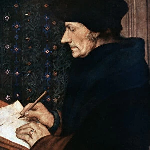 Desiderus Erasmus (1497-1543), Dutch humanist and scholar, 1523. Artist: Hans Holbein the Younger