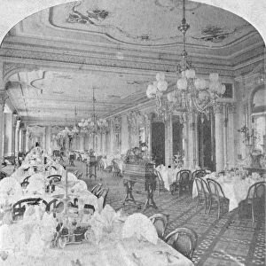 Dining room, Baldwin Hotel, San Francisco, USA, late 19th century. Artist: Nesemann