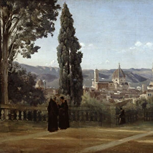 Florence, View from the Boboli Gardens, 1835-1840. Artist: Jean-Baptiste-Camille Corot