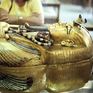 Gold sarcophagus of King Tutankamun, 18th dynasty, c1323 BC