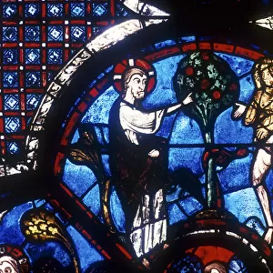 The Good Samaritan Window, Chartres Cathedral, France, 13th century