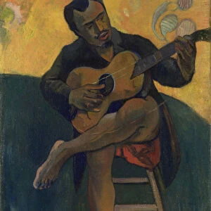 Guitar player, 1894. Artist: Gauguin, Paul Eugene Henri (1848-1903)