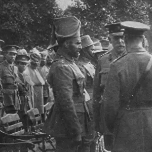 H. M. King George V Talking To Sir Walter Lawrence and Mir Dast, V. C. 25th August 1915, (1939)