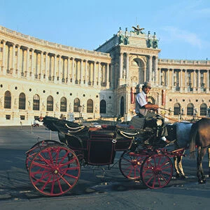 The Hofburg with carriage, Vienna, Austria