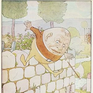 Humpty Dumpty had a great fall, from A Nursery Rhyme Picture Book, pub. 1914. Creator