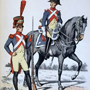 Imperial Gendarmerie of Paris, 1813 (1887). Artist: A Lemercier
