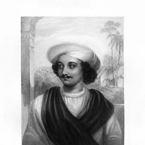 Kasi Das Prasad Ghosh, Indian poet, 1834. Artist: J Cochran