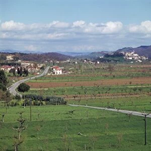 Landscape near Arezzo in central Italy