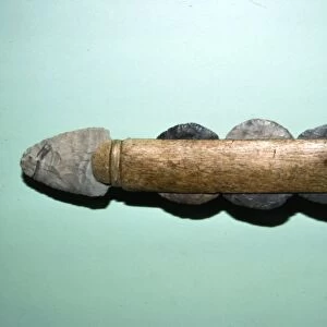 Large Knife from grave at Southampton Island, for cutting whale-blubber, Inuit
