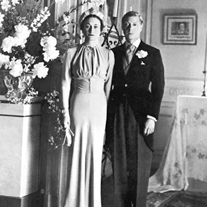 The marriage of the Duke of Windsor and Wallis Simpson, 1937