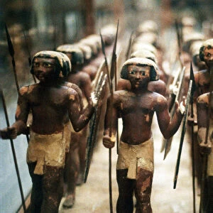 Model soldiers from the tomb of an 18th dynasty pharoah, Ancient Egyptian, 16th-13th century BC