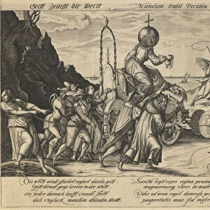 Money rule the world, 1589. Artist: Greuter, Mathias (1564-1638)