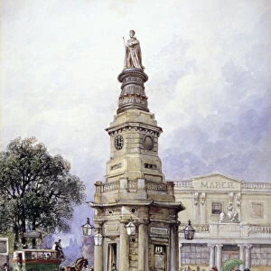 Monument to George IV, Battle Bridge (now Kings Cross), London, 1835
