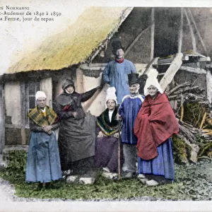 Native Costume of Pont Audemer, Normandy, 1902