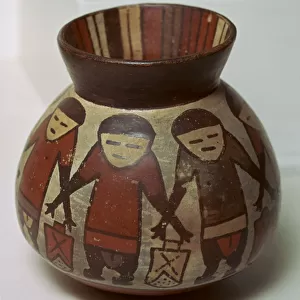 Nazca painted pottery vessel, 1st century