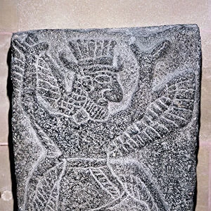 Neo-Hittite stone relief of a winged figure, c9th century BC