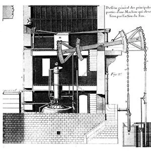 Newcomen steam engine, 1737
