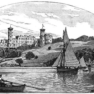 Osborne House from the Solent, East Cowes, Isle of Wight, 1900