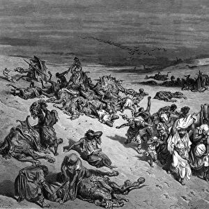 Pestilence, one of the Seven Plagues of Egypt, 1866. Artist: Gustave Dore