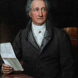 Portrait of the author Johann Wolfgang von Goethe (1749-1832), 1828. Artist: Stieler, Joseph Karl (1781-1858)