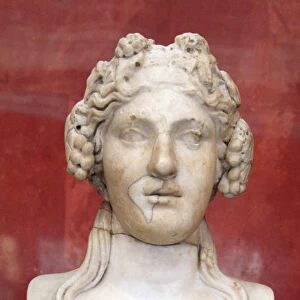 Portrait bust of Dionysus, God of Wine and patron of wine making