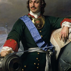 Portrait of Emperor Peter I the Great (1672-1725), 1838