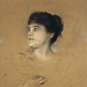 Portrait of the singer Marcella Sembrich, (1858-1935), 1891