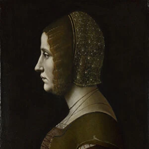 Portrait of a Woman in Profile, c. 1495. Artist: De Predis, Giovanni Ambrogio (1455-1509)