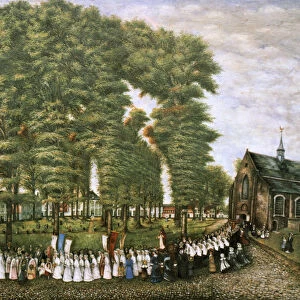 A Procession in Bruges at the End of the 19th Century, 19th century