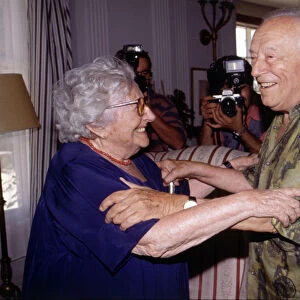 Rafael Alberti (1902-1999) and Rosa, Chacel (1898-1994), 1991 photo