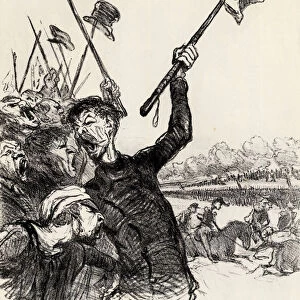 Ratapoil and his staff: Long live the Emperor!, 1851