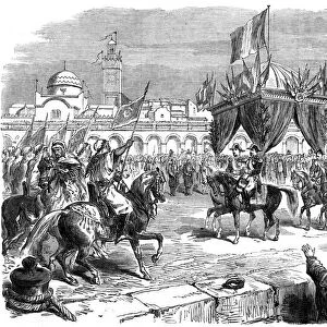 Reception of the Emperor of France on the quay at Algiers, 1865