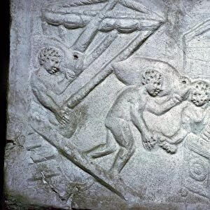Roman relief of a ship